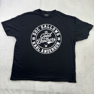Pro Wrestling Tees Doc Gallows Karl Anderson Black SS Graphic Shirt Men's 2XL